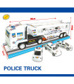 POLICE TRUCK TRAILER WITH 5 CARS