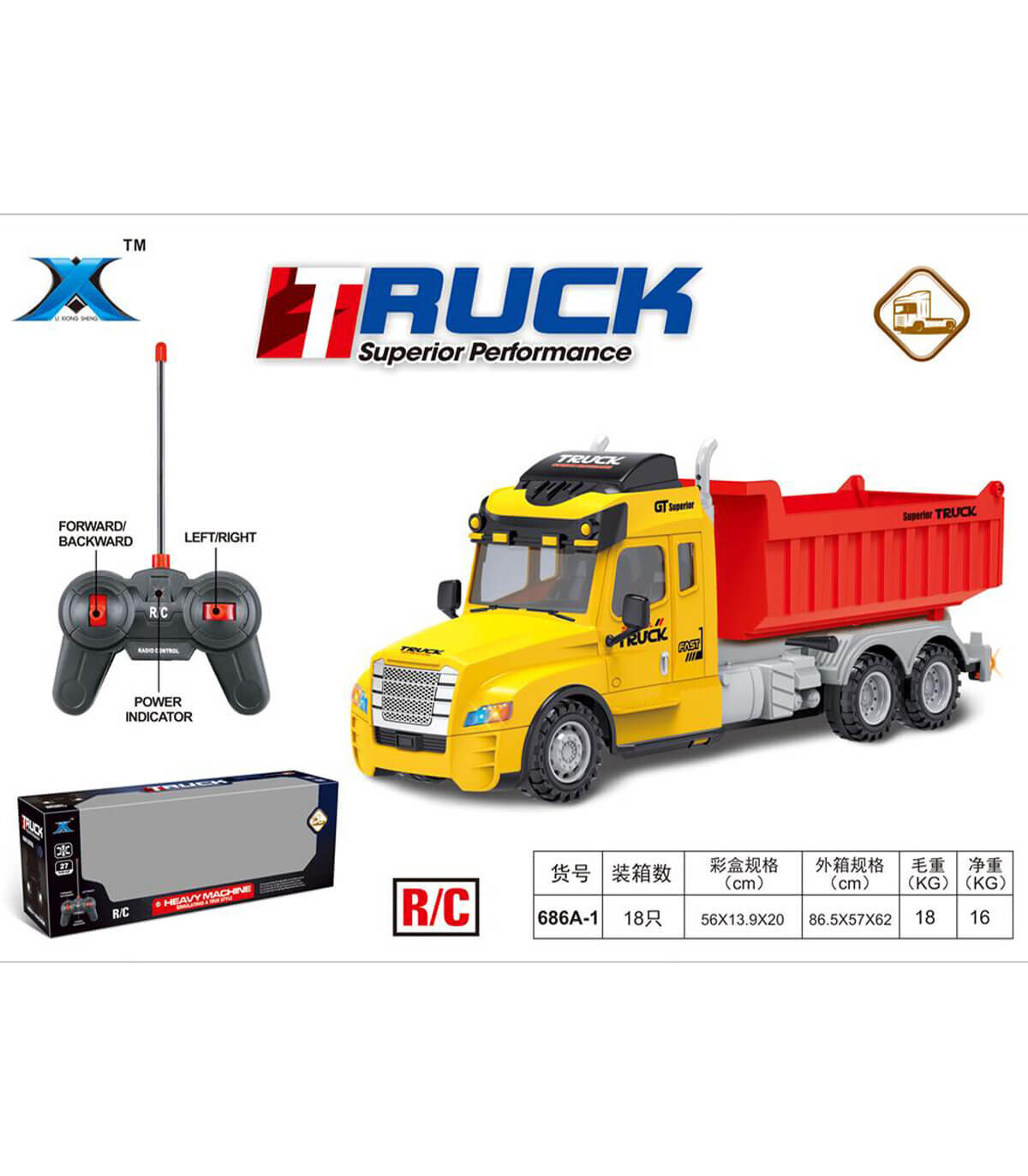 DUMPER RADIO CONTROL 4 ΚΑΤΕΥΘΥΝΣΕΙΣ 
