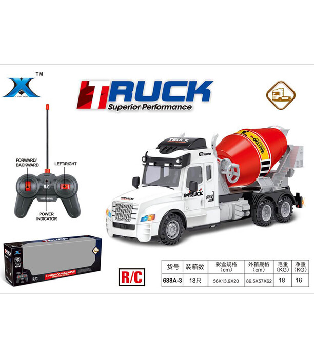 CONCRETE TRUCK RADIO CONTROL 4 DIRECTIONS - Radio control with remote control