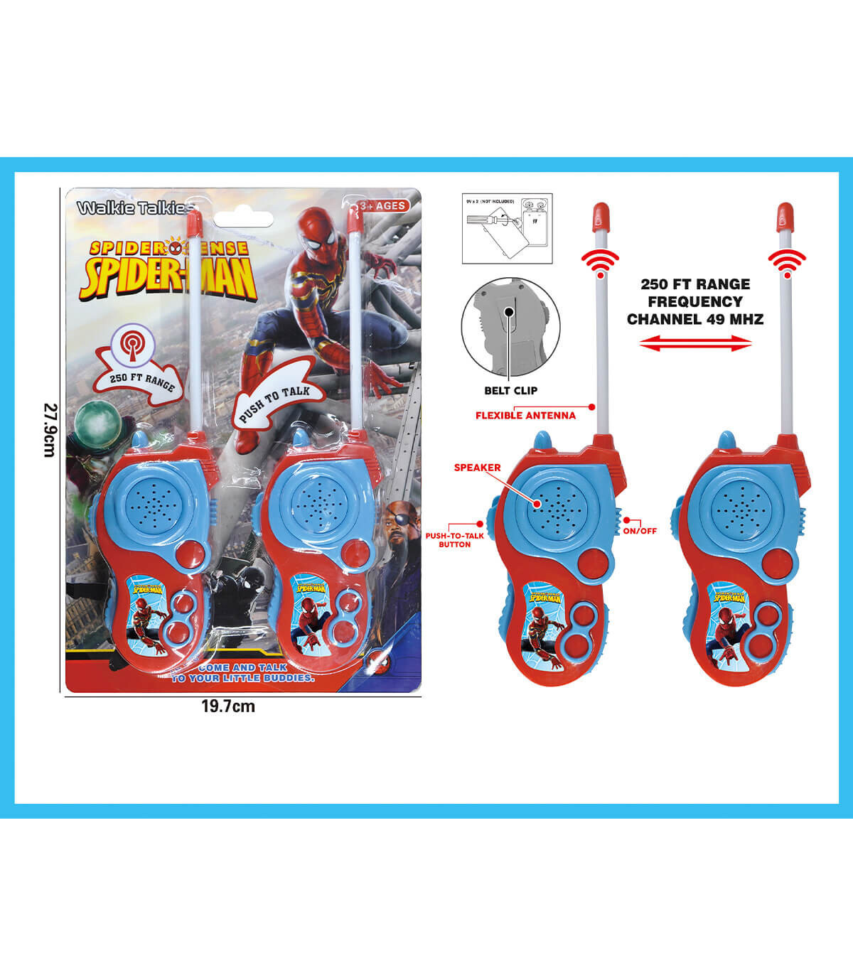 WALKY TALKY RED SUPERHERO Armtoys