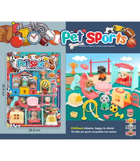PET SPORTS PLAYGROUND WITH PUPPIES - Domestic and farm