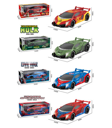 BIG CAR HEROES RADIO CONTROL 4 DIRECTIONS 4 TYPES - Radio control with remote control