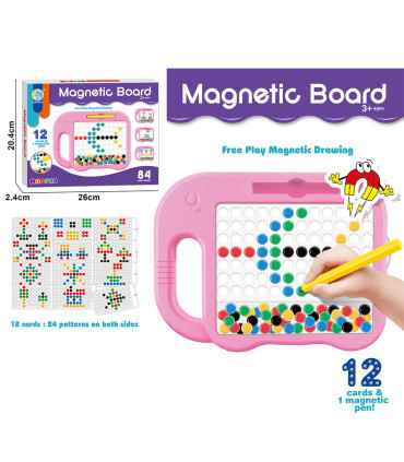 MOSAIC PUZZLE BOARD WITH 58 MAGNETIC PINS - PUZZLES AND CUBES