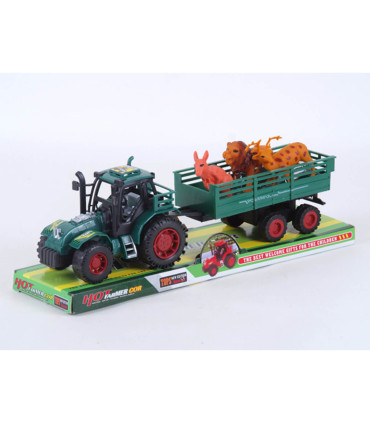 TRACTOR WITH 3 ANIMALS - Agricultural, construction machinery and military equipments