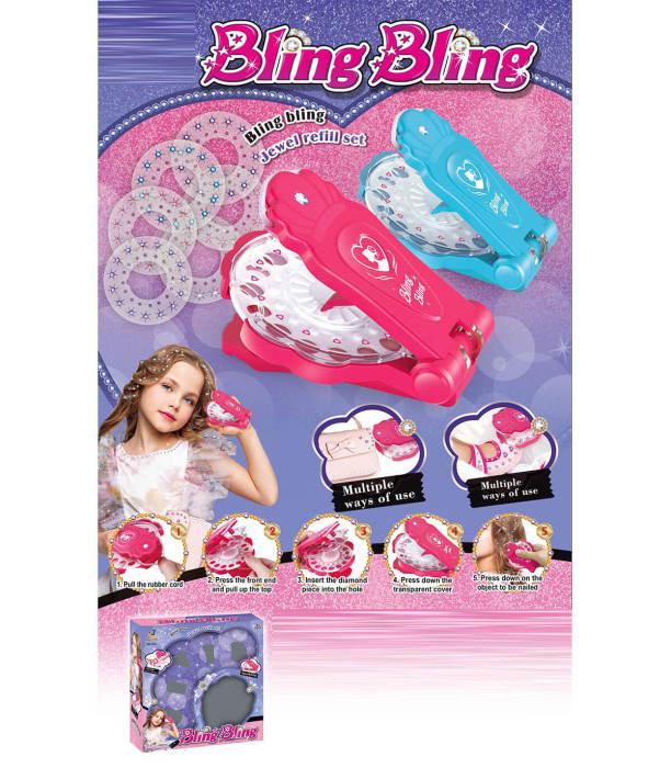 MACHINE SET FOR GLUING JEWELERY IN THE HAIR - HAIRDRESSING AND BEAUTY KITS