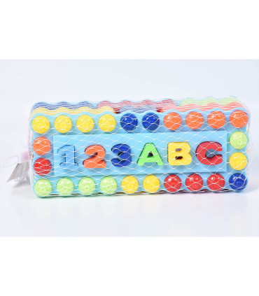 32-PIECE NETWORK LETTER AND NUMBER SORTER - BUILDING BLOCKS, SORTERS AND RINGS