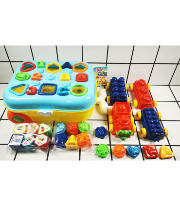 SORTER SUITCASE 2 COLORS - BUILDING BLOCKS, SORTERS AND RINGS