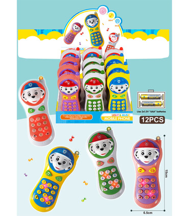 BATTERY PUPPY PHONE 12 PCS. IN A BOX - Phones, tablets and laptops