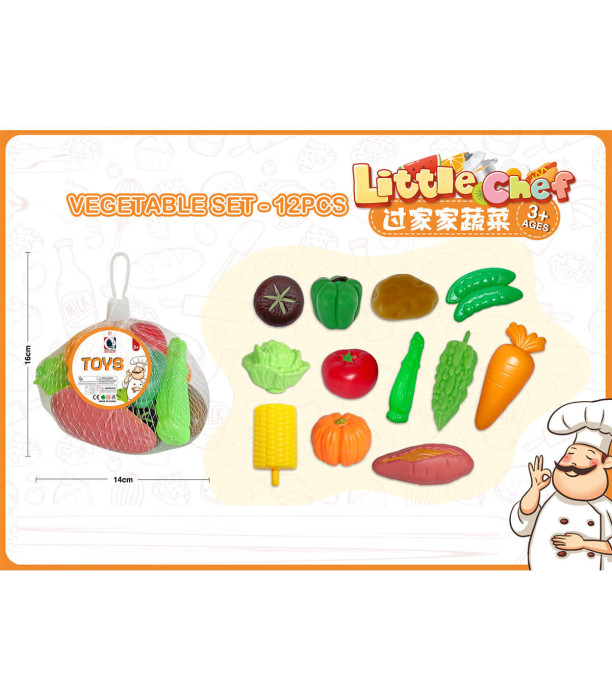VEGETABLES SET FOR COOKING 12 PCS - KITCHENS, SERVICES AND FOOD
