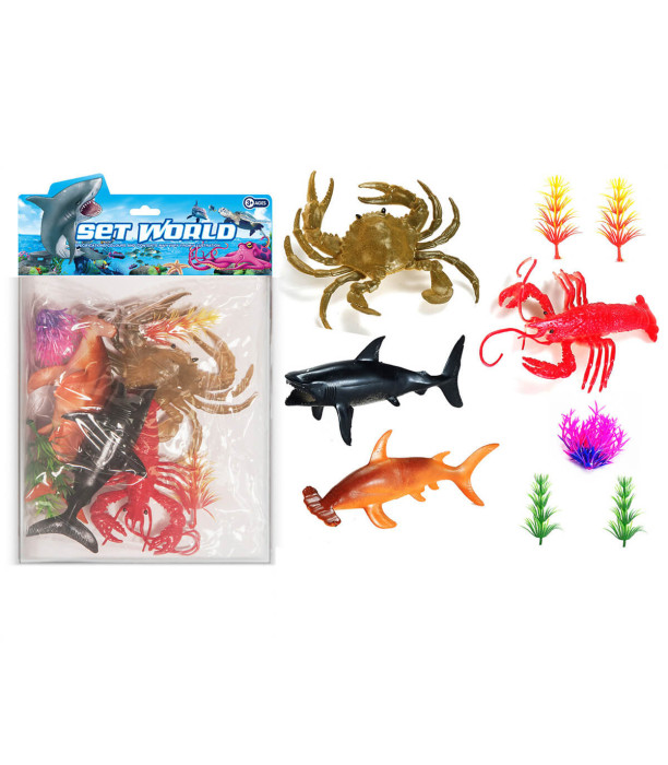SET OF SMALL SEA ANIMALS FOR PLAY 4 PCS. IN A BAG - Other animals