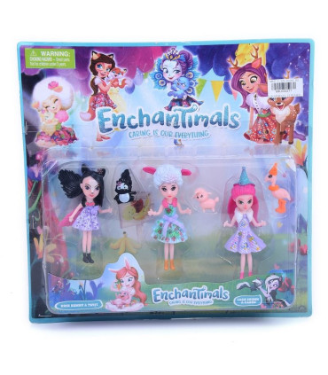 ФИГУРИ ENCHANTIMALS С 3 КУКЛИ В БЛИСТЕР