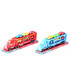 TOY TRAILER WITH 6 CARS - Trucks and cargo