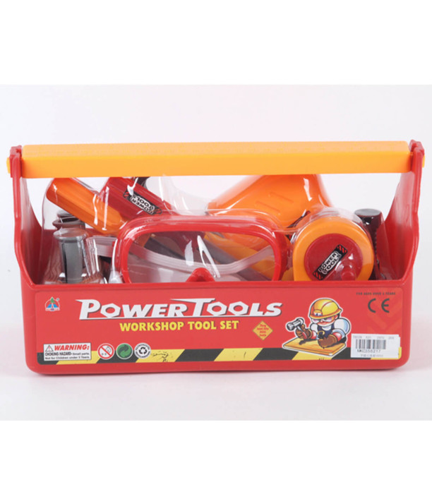 TOY WORKSHOP TOOLS IN A BOX 16 PIECES - TOOLS