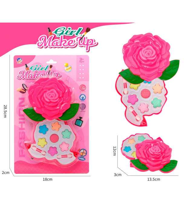 MAKEUP PALETTE ROSE SET - MAKEUP AND ACCESSORIES FOR DOLLS