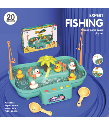 MUSICAL FISHING WITH WATER AND 6 DUCKS - BOARD GAMES