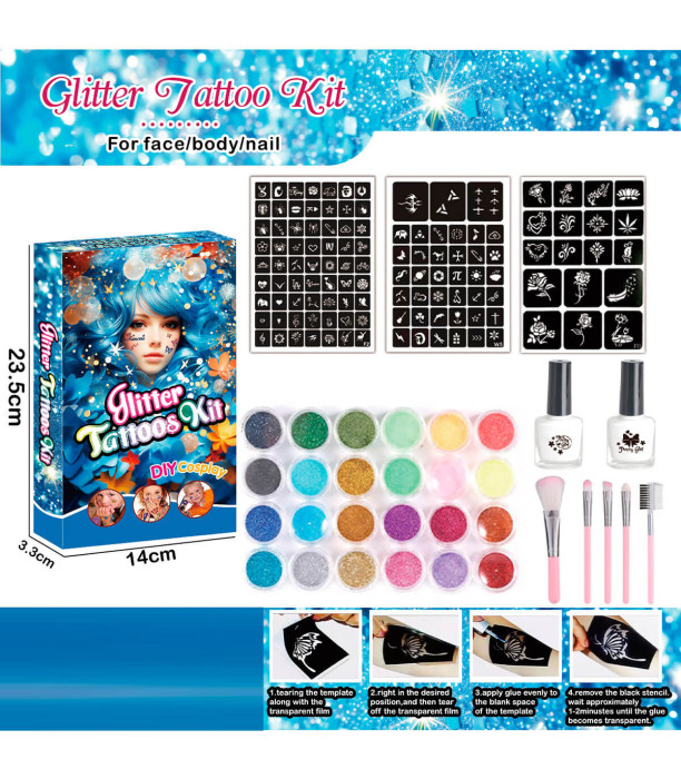 ΣΕΤ ΤΑΤΟΥΑΖ BROCADE 2 ΕΙΔΩΝ - ΚΙΤ ΜΑΛΛΙΩΝ ΚΑΙ ΟΜΟΡΦΙΑΣ