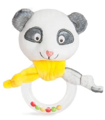 PLUSH RATTLE RING PANDA 16 CM - BABY PLUSH