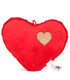 PLUSH HEART WITH GLITTER 37 CM - VALENTINE'S DAY AND CHRISTMAS