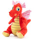 PLUSH DRAGON ORANGE 30 CM - Μεσαίο