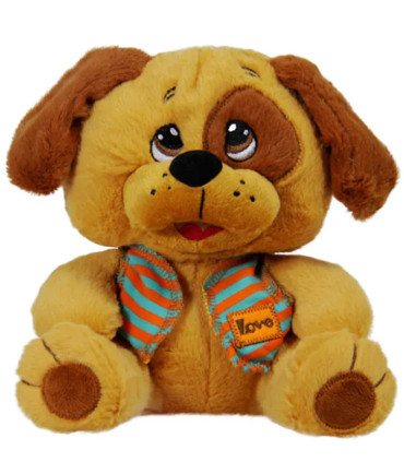 PLUSH DOG WITH VEST 22 CM - Small