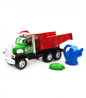 DUMP TRUCK WITH WATERING CAN AND SAND FIGURE 3 COLORS 52 CM - Agricultural, construction machinery and military equipments