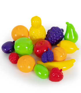 PLASTIC FRUITS 15 PIECES - KITCHENS, SERVICES AND FOOD
