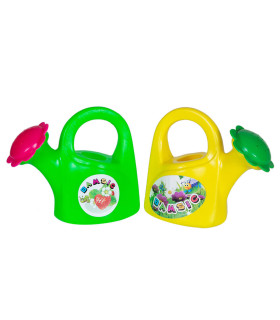 WATERING CAN WITH FLOWERS 13 CM 3 COLORS - FOR SAND