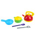 KITCHEN SET WITH KETTLE, POT AND PAN - KITCHENS, SERVICES AND FOOD