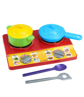 COOKTOP KITCHEN SET WITH POT AND PAN - KITCHENS, SERVICES AND FOOD