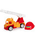 LARGE FIREMAN SET TRUCK WITH HELMET 44 CM - Police cars, fire trucks and ambulances