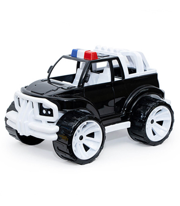 LARGE POLICE JEEP CAR BLACK BODY 4 COLORS 40 CM - Police cars, fire trucks and ambulances