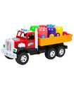TRUCK WITH 6 CANS AND BALLS 3 COLORS