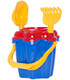 LARGE SAND BUCKET SET 4 PIECES 4 COLORS - FOR SAND