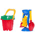 SAND BUCKET SET WITH GRINDER 5 PIECES 4 COLORS - FOR SAND
