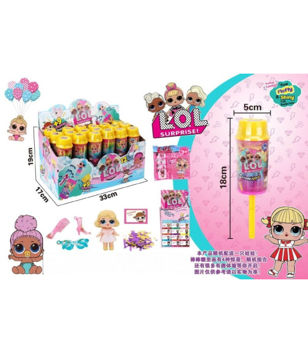 CONFETTI WITH A SURPRISE DOLL - DOLLS AND MERMAIDS