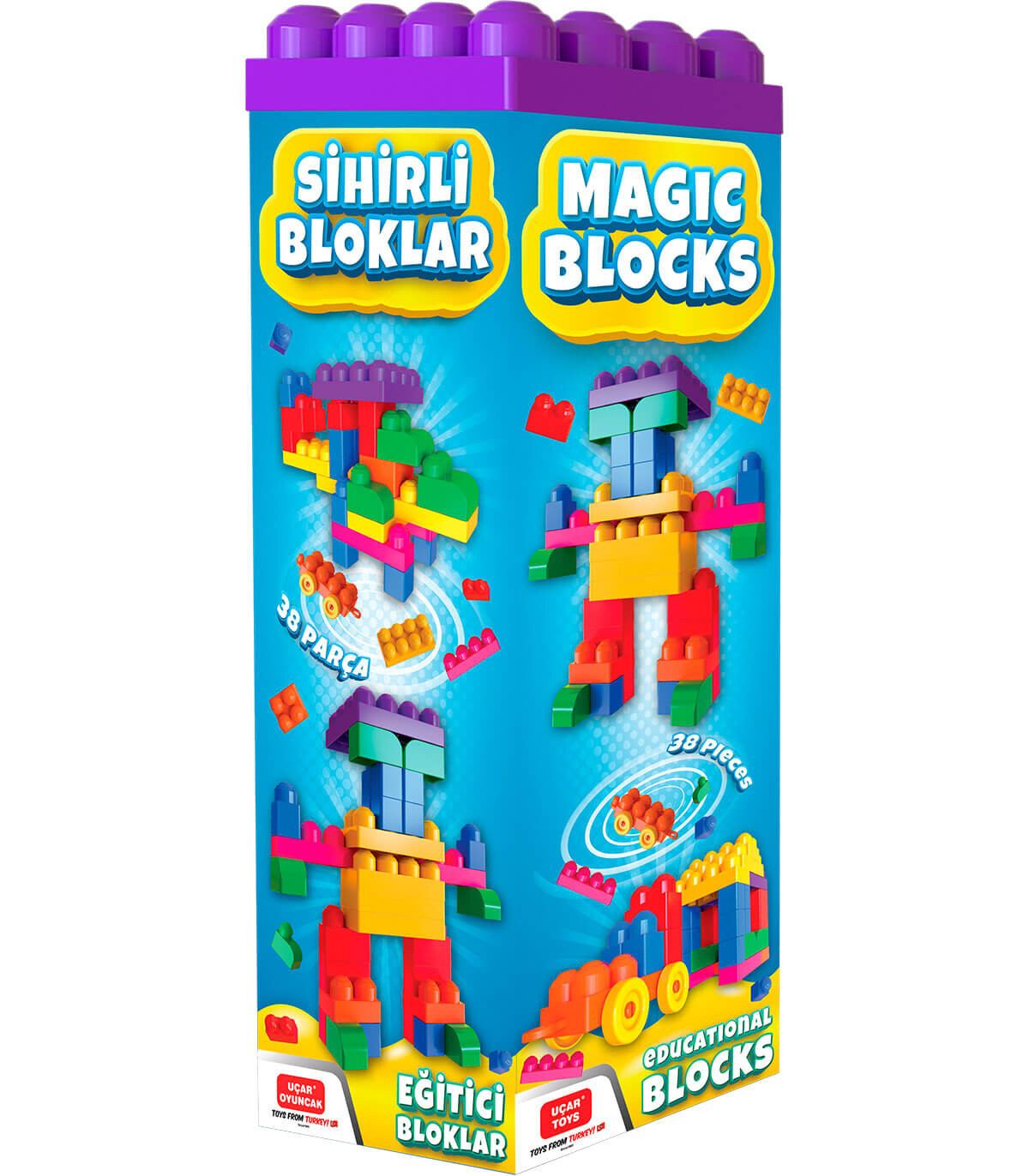 CONSTRUCTOR MAGIC BLOCKS 38 ΤΕΜΑΧΙΑ - ΚΑΤΑΣΚΕΥΕΣ, ΔΙΑΛΟΓΗ ΚΑΙ ΔΑΧΤΥΛΙΔΙΑ