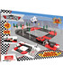 RACING TRACK WITH CAR AND AIRPLANE 45 PIECES - PARKINGS, GARAGES, TRACKS AND AIRPORTS