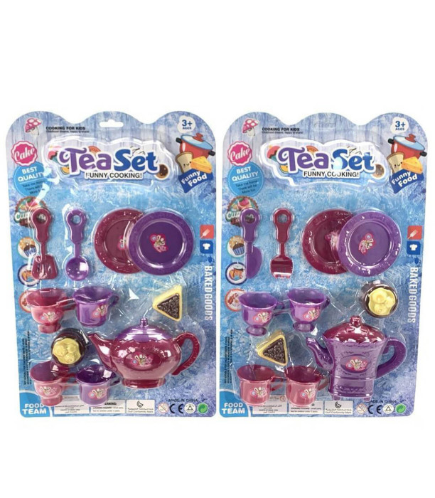 BLUE TEA SERVING SET - KITCHENS, SERVICES AND FOOD