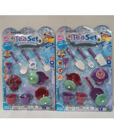 BLUE KITCHEN COOKING SET - KITCHENS, SERVICES AND FOOD