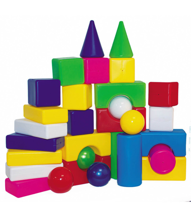LARGE CONSTRUCTOR WITH BALLS 30 PIECES - BUILDING BLOCKS