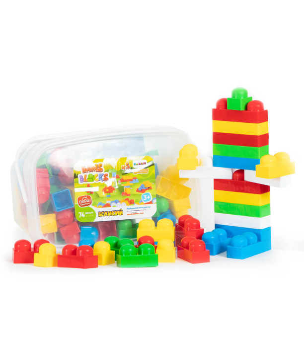 CONSTRUCTOR BAMS BLOCKS 74 PIECES - BUILDING BLOCKS, SORTERS AND RINGS