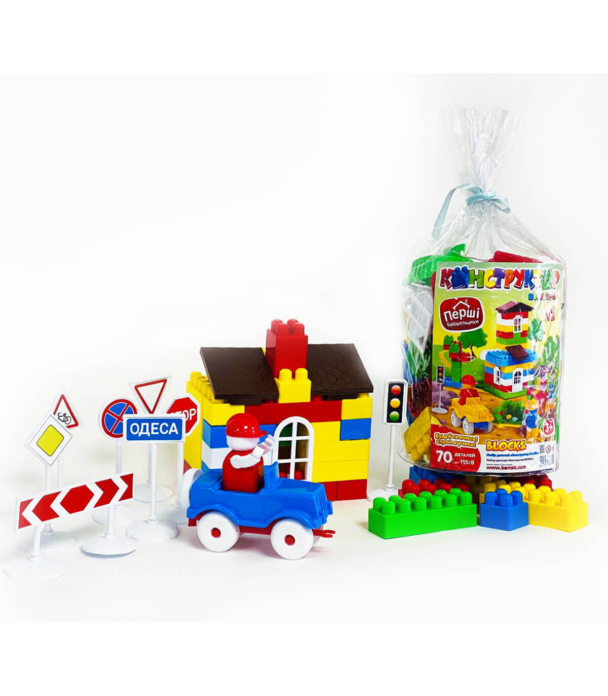 CONSTRUCTOR BAMS BLOCKS 70 PIECES - BUILDING BLOCKS, SORTERS AND RINGS