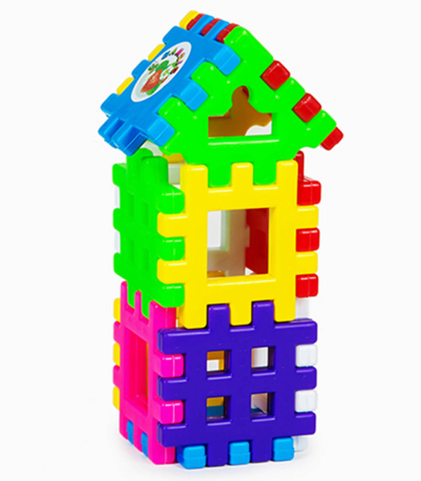 DOUBLE FLOOR HOUSE CONSTRUCTOR CUBE 13 PIECES - ALL PRODUCTS