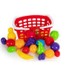 LARGE BASKET WITH FRUITS AND BALLS 4 COLORS - KITCHENS, SERVICES AND FOOD