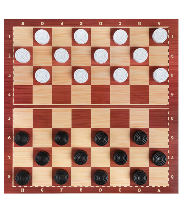 2 IN 1 BOARD GAME - BACKBOARD AND CHECKERS - BOARD GAMES