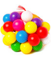 COLORED PLASTIC BALLS 40 PIECES 7 CM