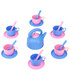 PASTEL COLORS TEA SET 20 PIECES - KITCHENS, SERVICES AND FOOD