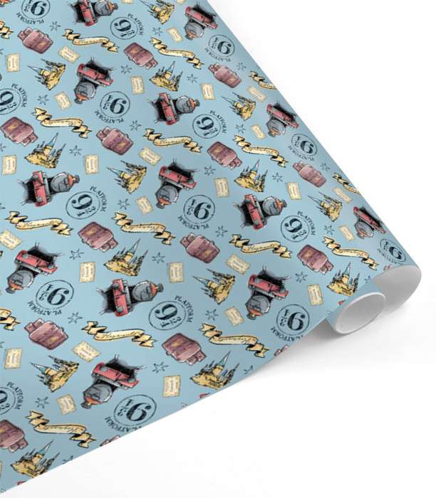 HARRY POTTER WRAPPING PAPER 70 X 200 4 VARIETIES - PACKAGING AND BATTERIES