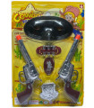 COWBOY TOY GUN SET WITH 2 PISTOLS