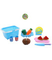 PICNIC BASKET WITH FRUITS AND VEGETABLES
